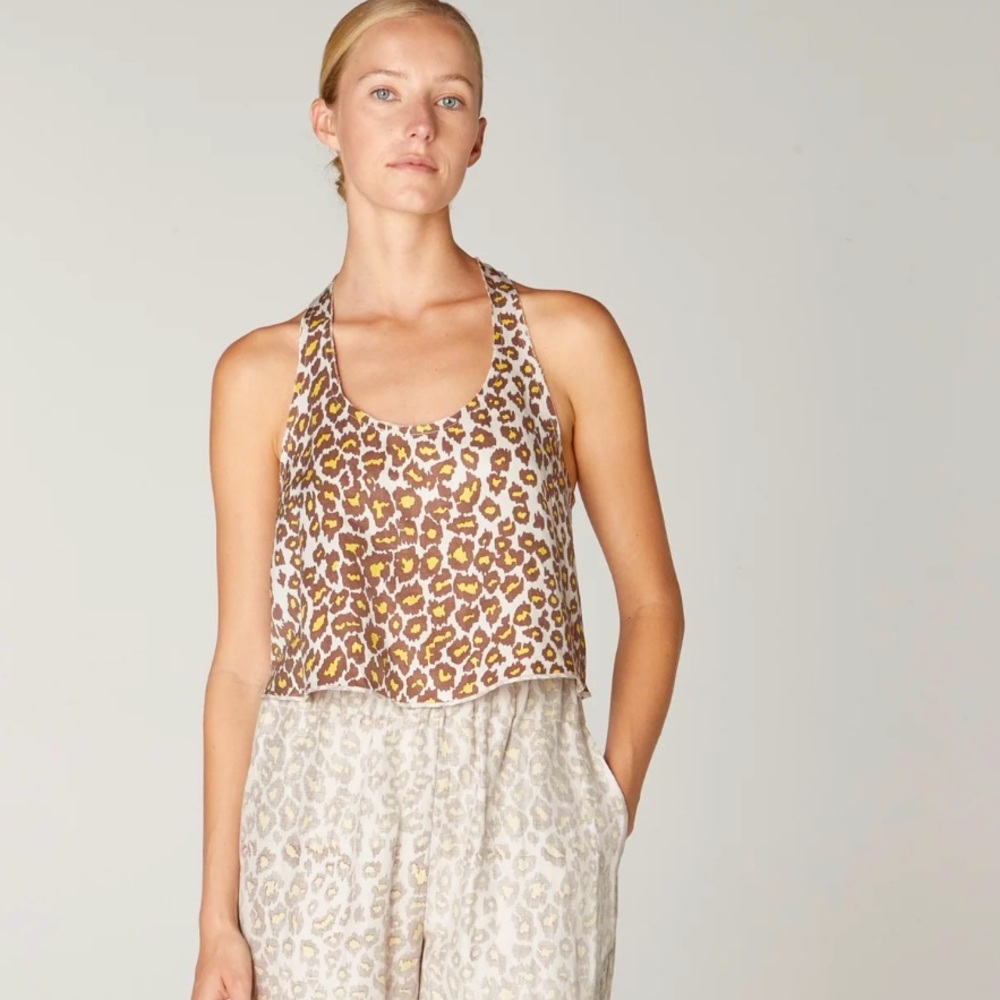Raquel Allegra Hannay Leopard Tank 0